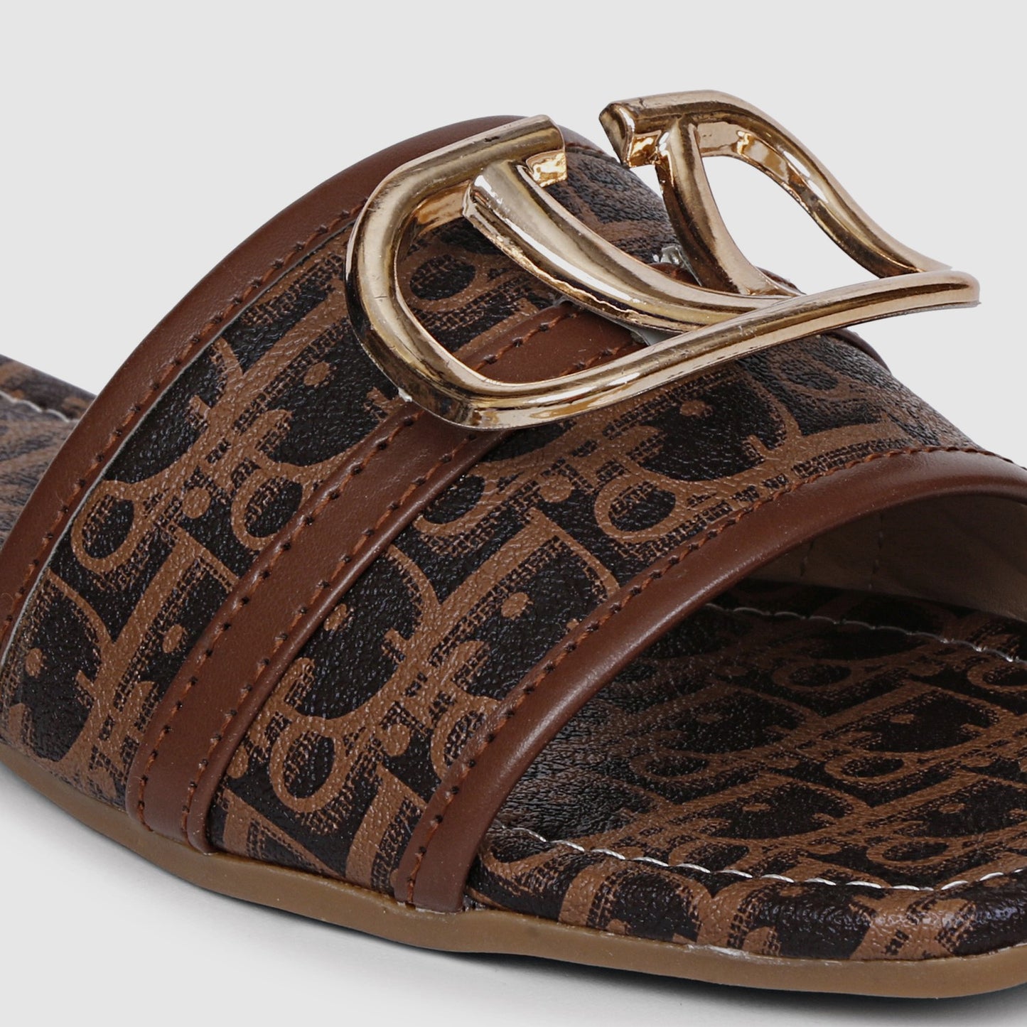 Brown Flat Slipper