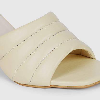 Yellow Block Heels