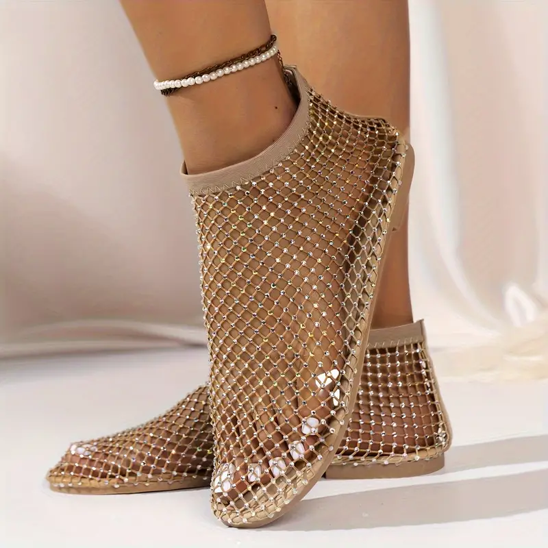 Embellished Rhinestone Pattern Sandals