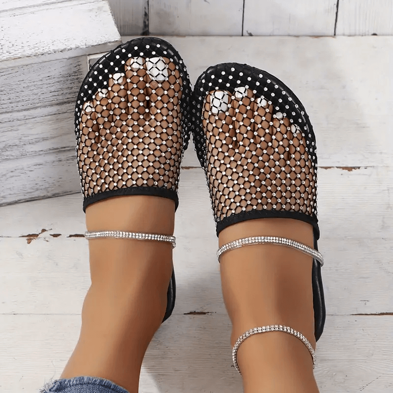 Rhinestone Embellished Sandals