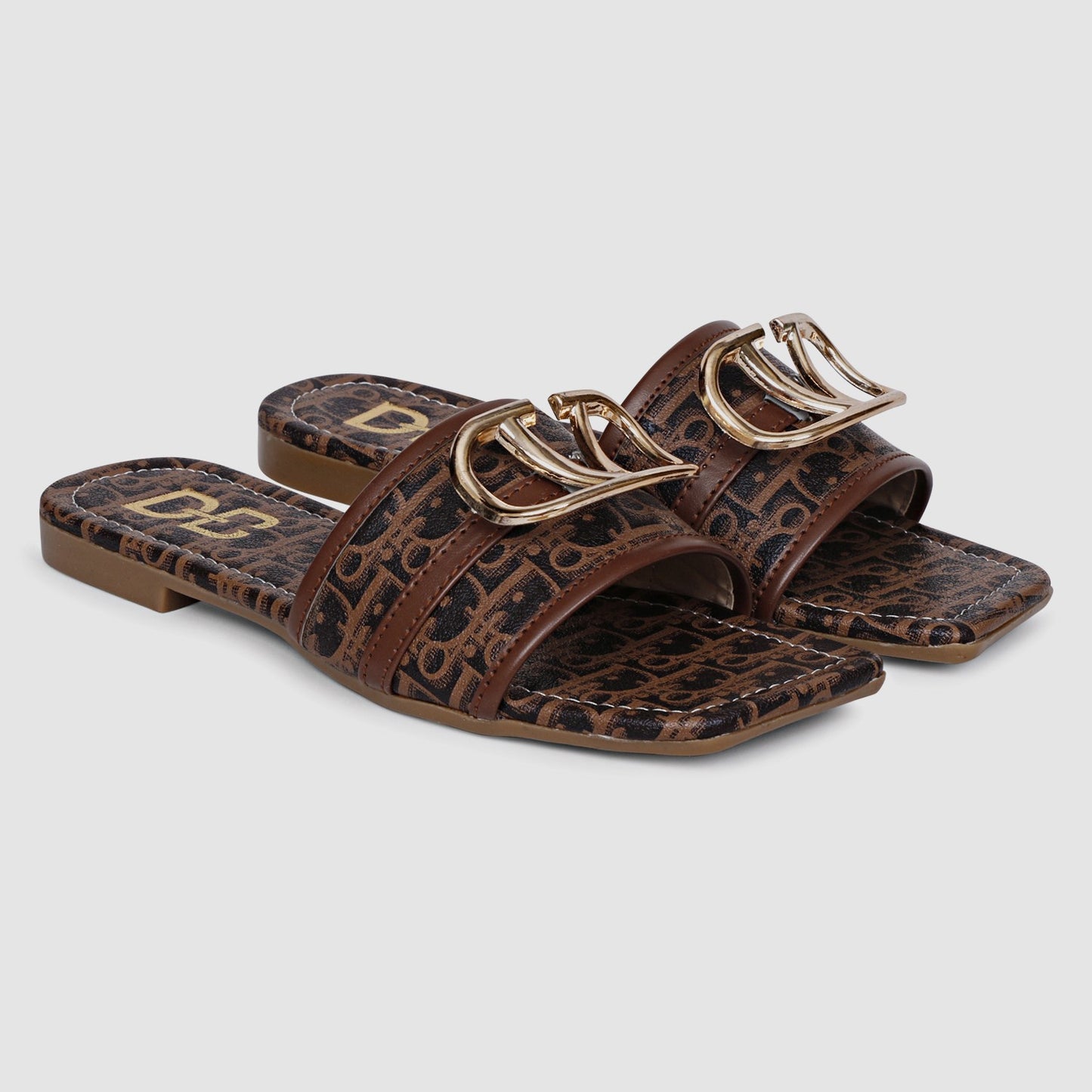 Brown Flat Slipper
