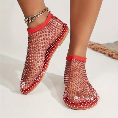 Embellished Rhinestone Pattern Sandals