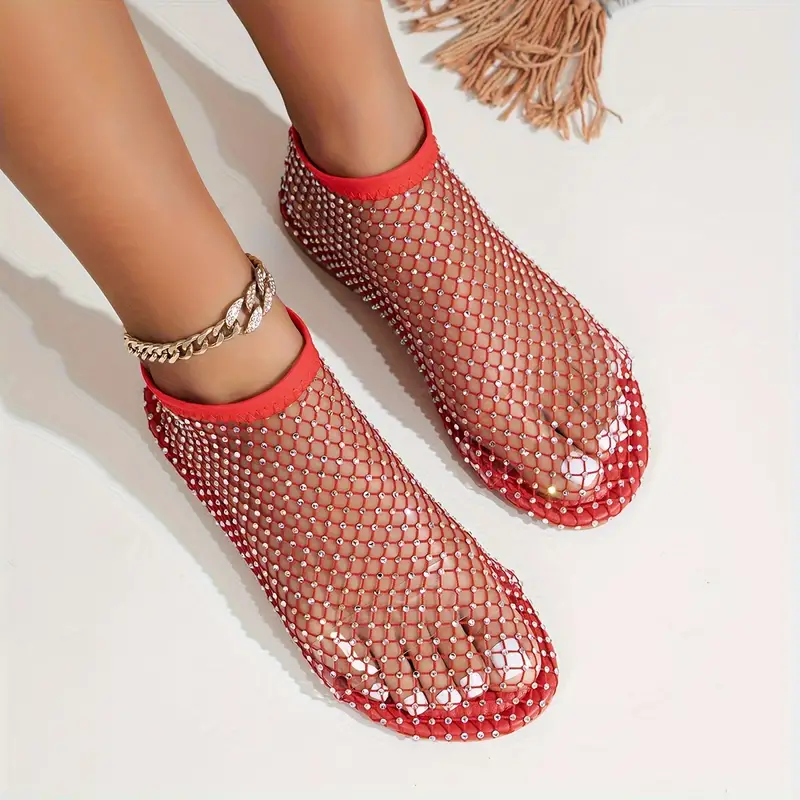 Embellished Rhinestone Pattern Sandals
