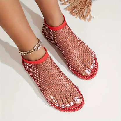 Embellished Rhinestone Pattern Sandals